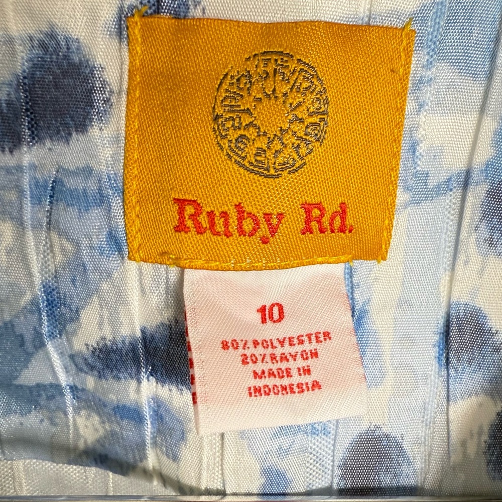 Ruby Rd. Abstract Medallion Print Jacket Button F… - image 2